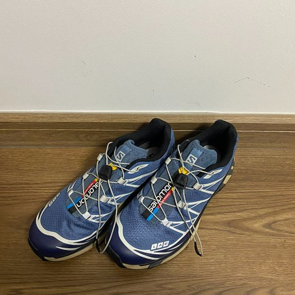 Salomon Thick Soled Navy Retro Outdoor Sneakers - Picture 8 of 10